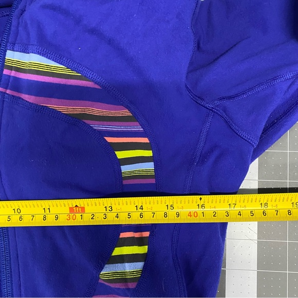 Lululemon In Stride Blue ZIp Jacket Hoodie 8 - Picture 6 of 7